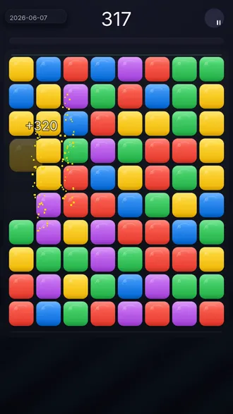 Daily Challenge screen showing today's global board and best score
